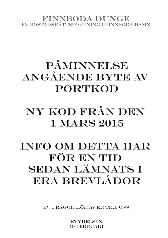 påminnelse