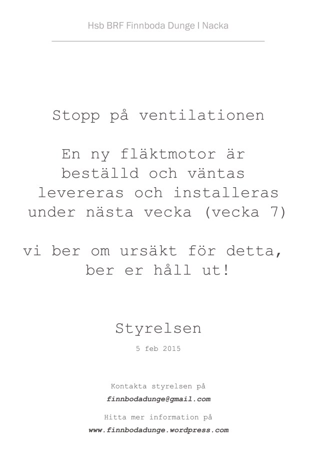 Stopp på vetelation